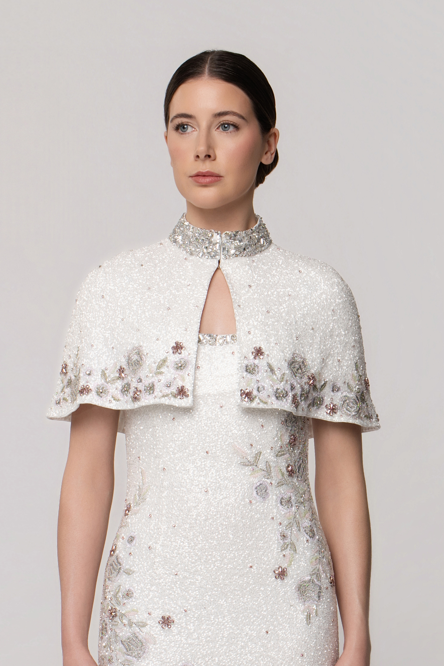 Clementine cape - Pearl/Soft Pink