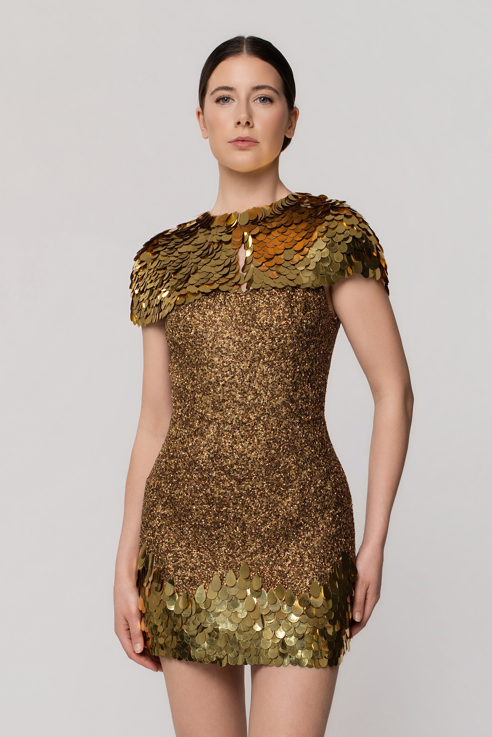 Livia dress - Gold - Image 4