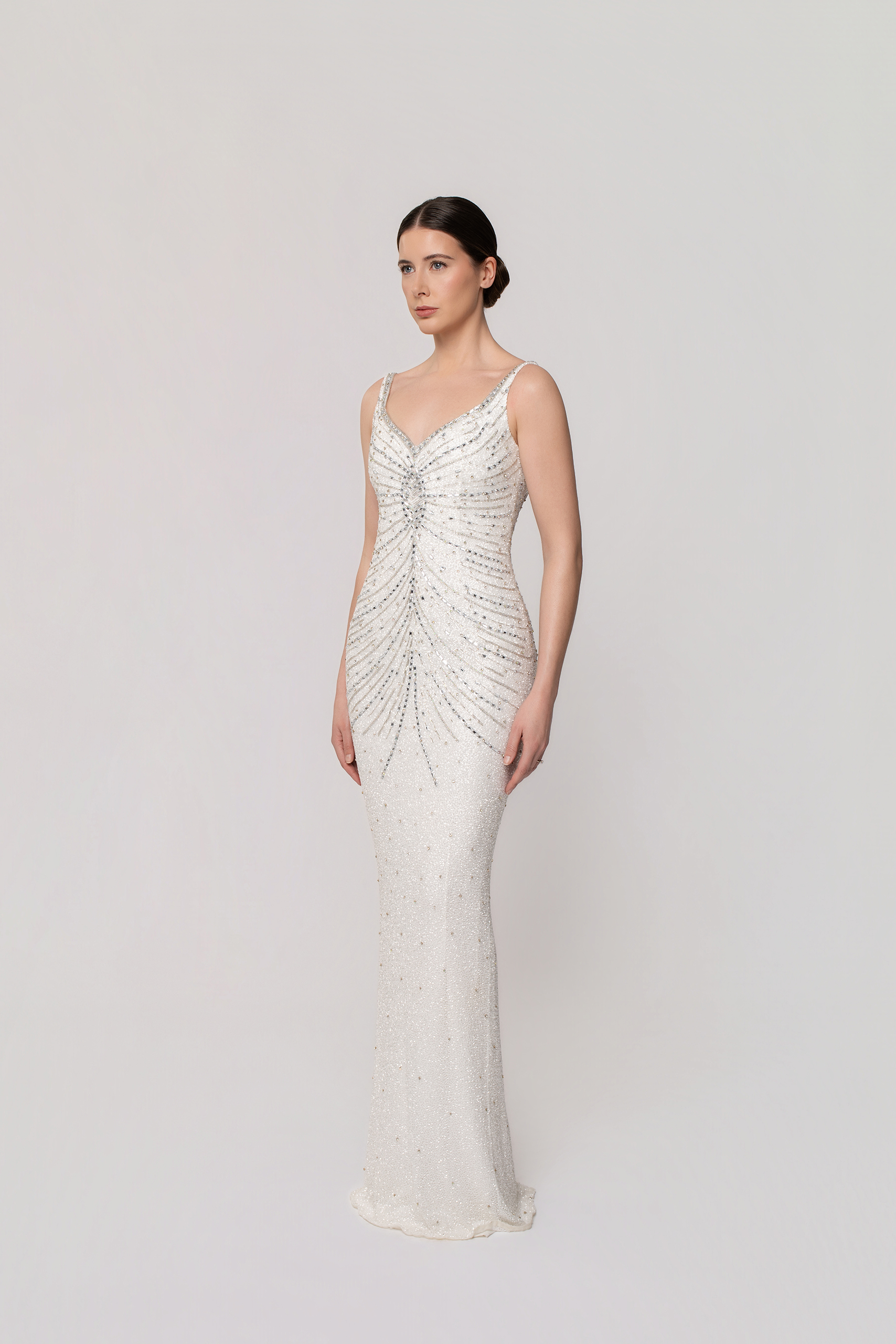 Raven dress - Pearl/Silver - Image 2