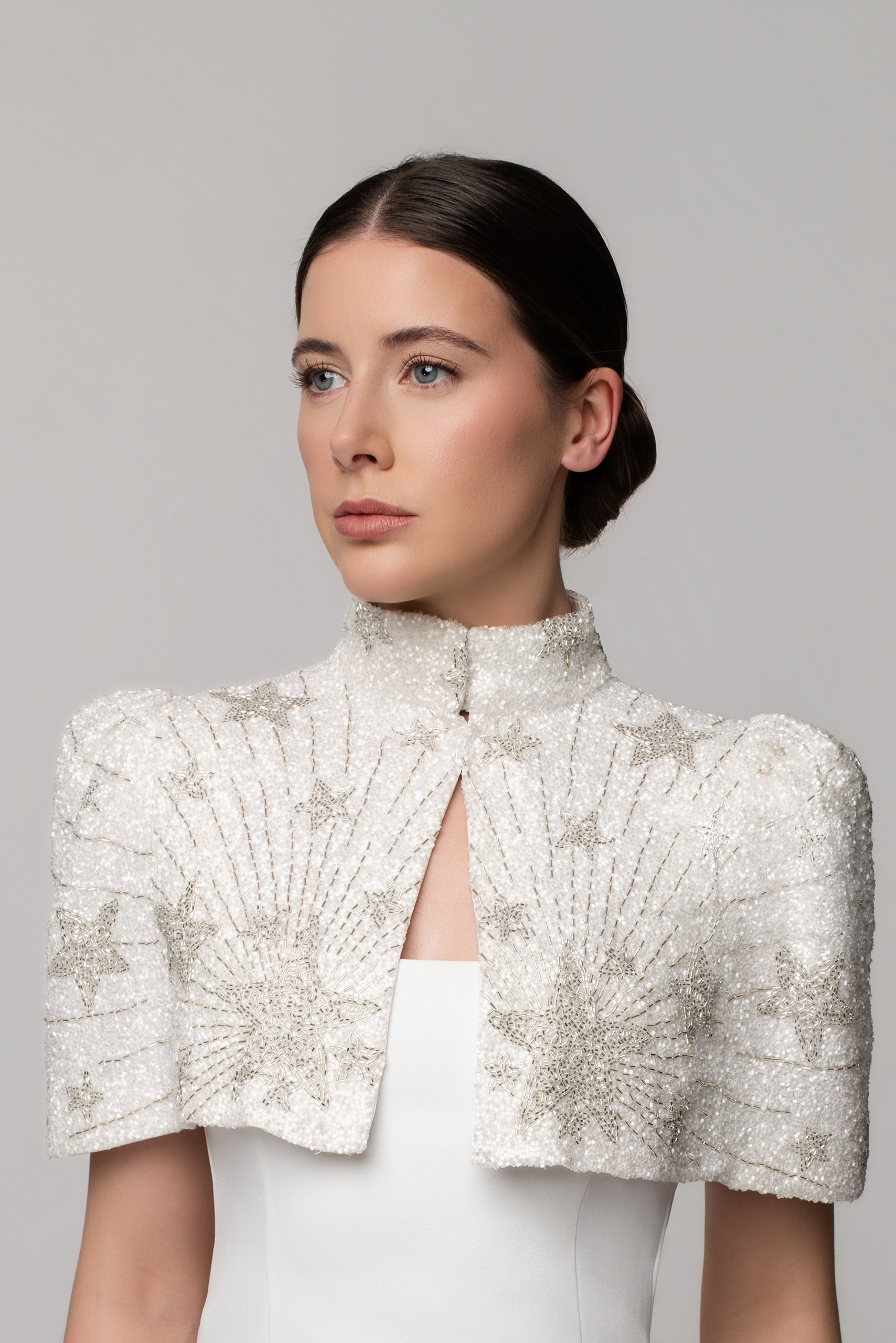Stellar cape - Pearl/Soft silver