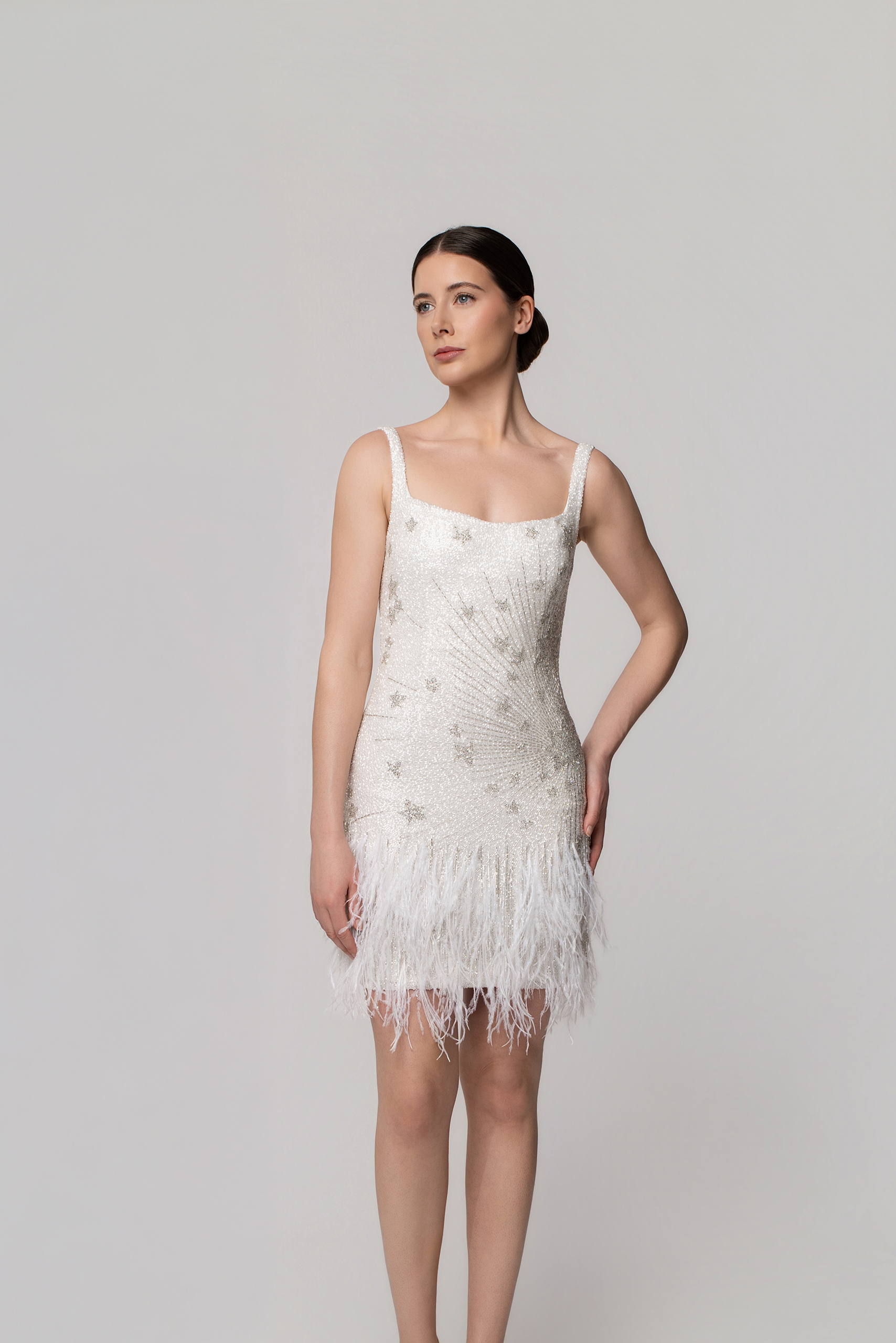 Stellar dress - Pearl/Soft silver
